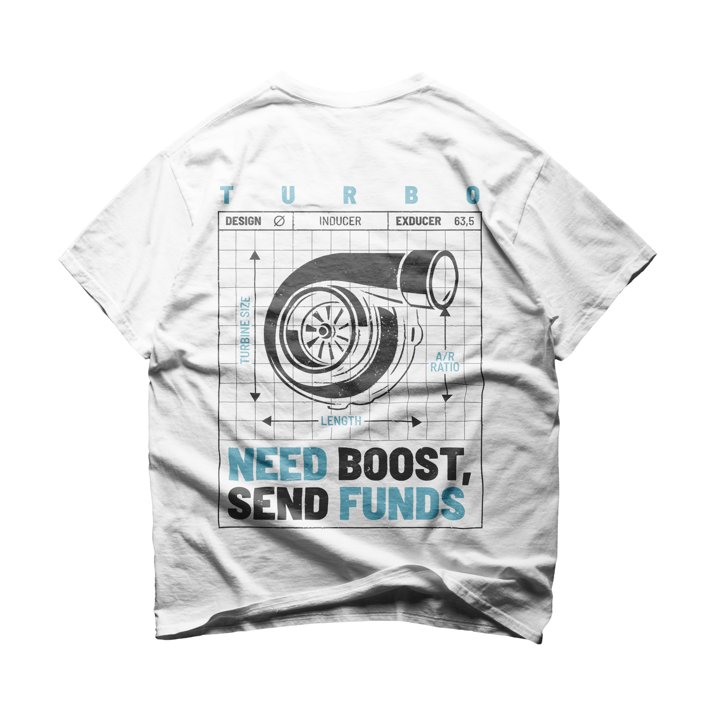 Turbo Graphic Tee White