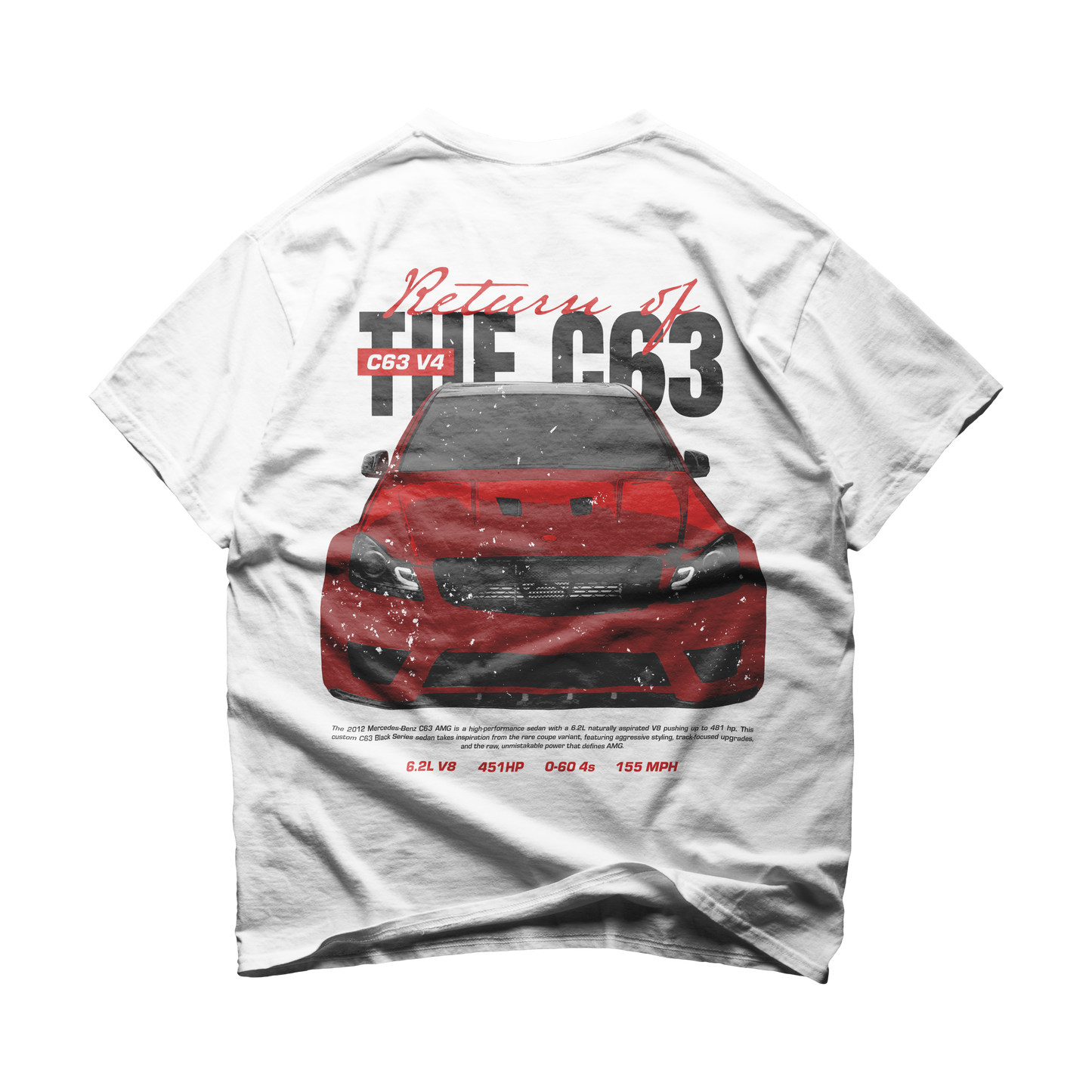 C63 V4 Black Series Tee White