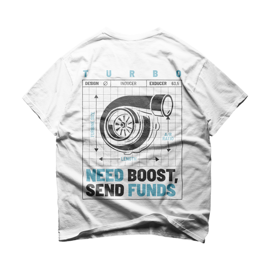 Turbo Graphic Tee White